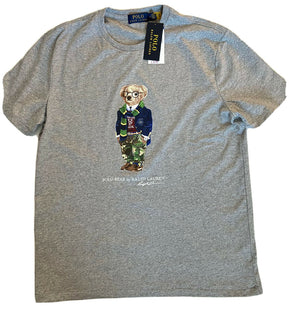 Neu mit Etikett: 59,50 Polo Ralph Lauren Bären-T-Shirt, Grau, Größe S