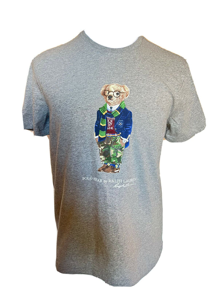 NWT 59.50 Polo Ralph Lauren Bear T-Shirt Gray XL