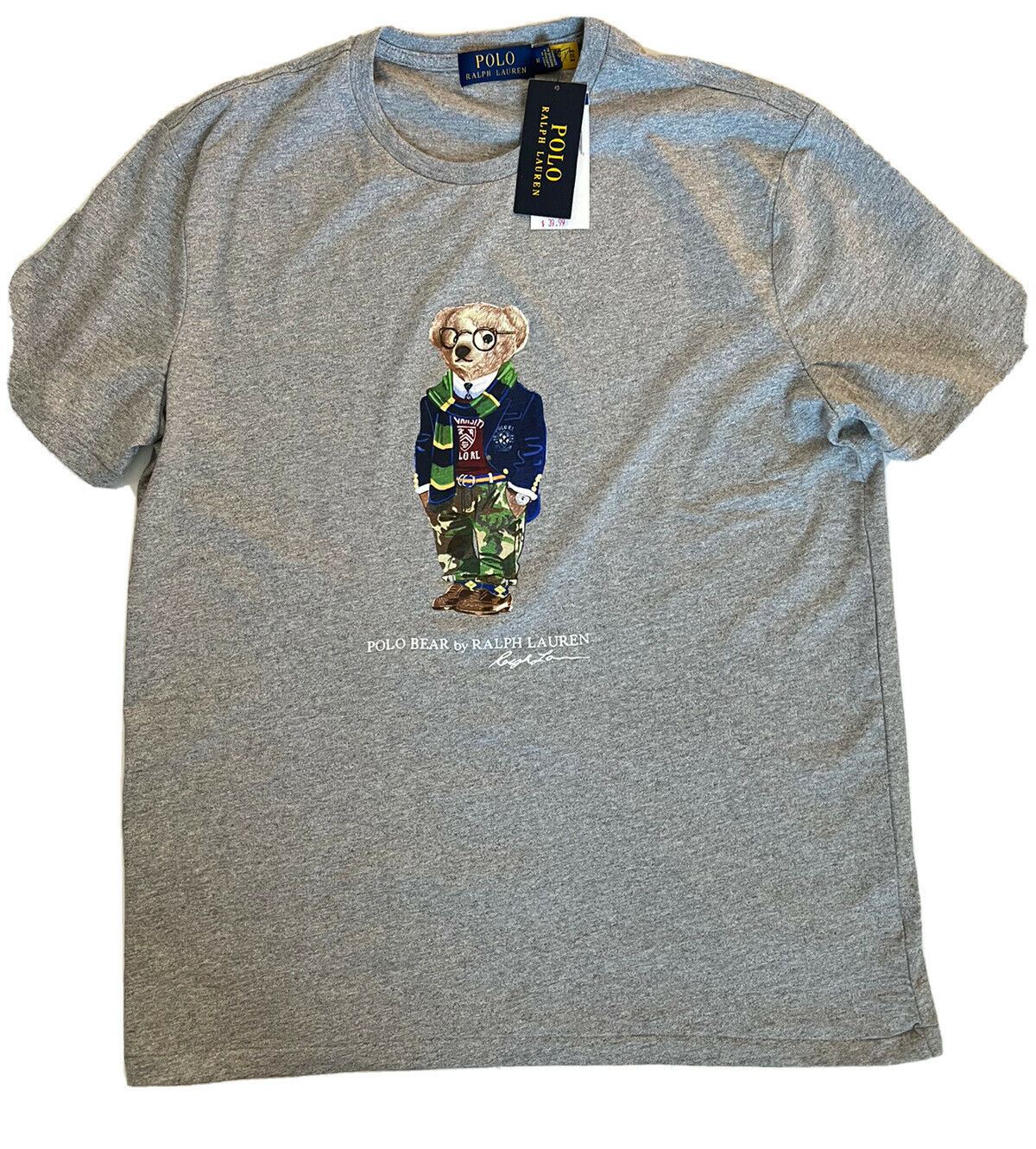 Neu mit Etikett: 59,50 Polo Ralph Lauren Bear T-Shirt Grau XL