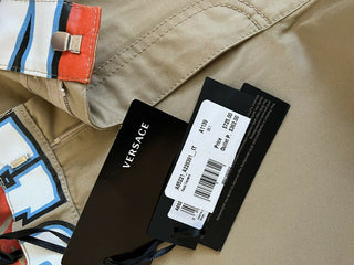Neu mit Etikett: 725 $ Versace Herren-Braunhose 34 US (50 Euro) Hergestellt in Italien A85221