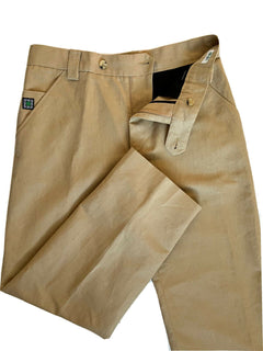 Neu mit Etikett: 325 $ Kenzo Herren-Leinenhose in Dunkelbeige, Größe 32 US (48 Euro)
