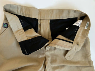 Neu mit Etikett: 325 $ Kenzo Freizeit-Leinenhose für Herren in Dunkelbeige, Größe 38 US (54 Euro)
