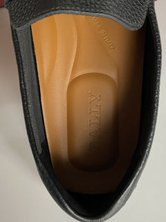 NIB Bally Herren-Fahrerschuhe aus genarbtem Rindsleder, Schwarz, 11,5 D, US 6228298, Italien 