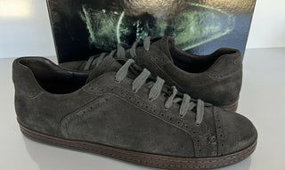 Neue 525 $ Canali Herren-Wildleder-Sneakers Grau 12 US (45 Euro) Hergestellt in Italien 791216 
