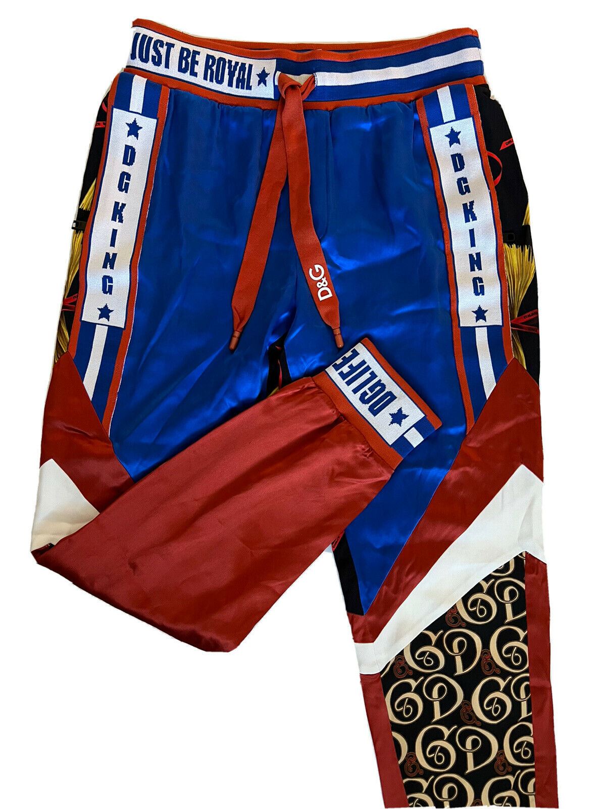 NWT $1345 Dolce&Gabbana Modern Men's Blue Sport Pants Size 32 US (48 Euro) IT