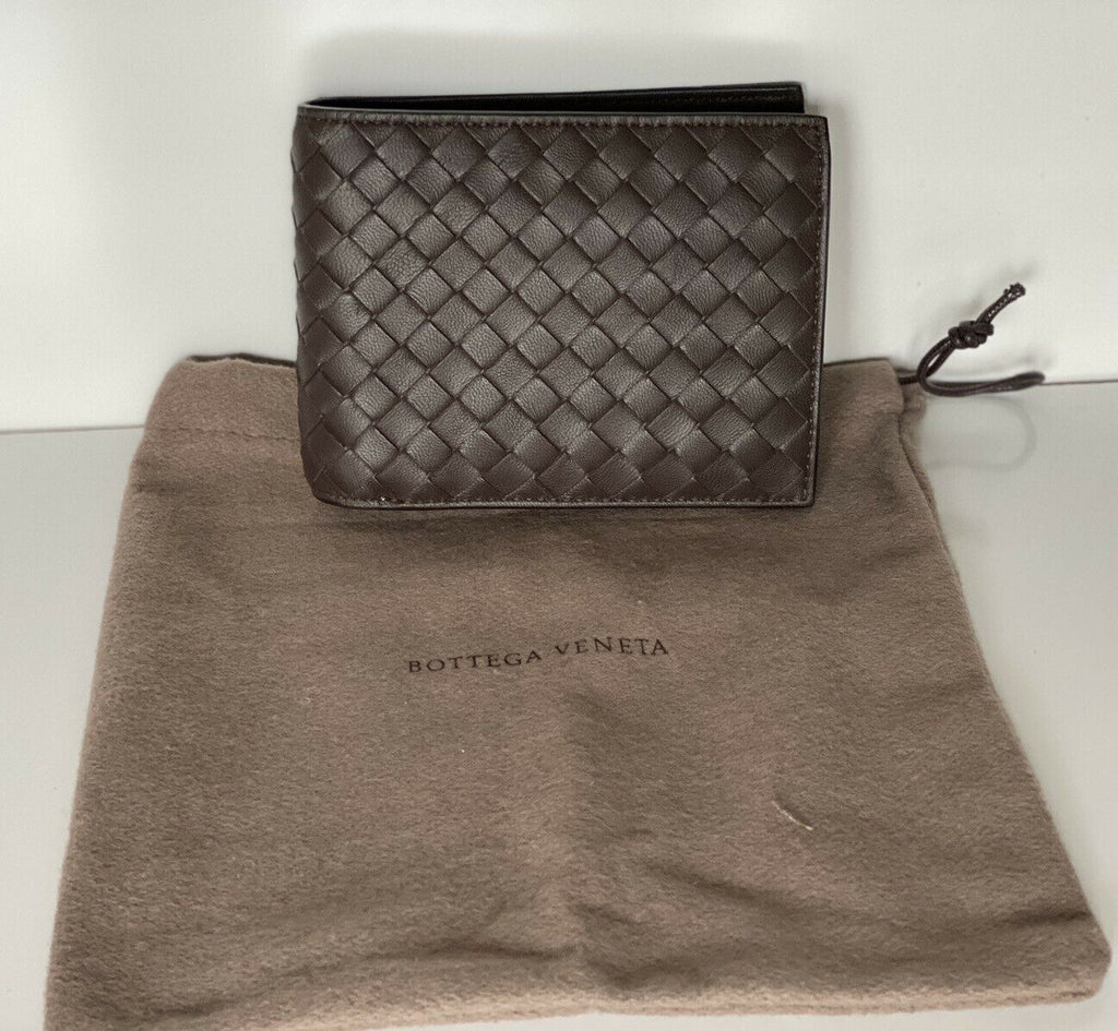 Neu mit Etikett: Bottega Veneta Herren-Geldbörse aus Intrecciato-Nappaleder, braun 522272 