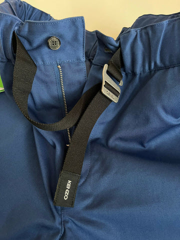 Neu mit Etikett: 325 $ KENZO Marineblaue Herrenhose mit geradem Bein und Gürtel, Größe 29 US (45 Euro)