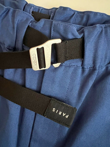 Neu mit Etikett: 325 $ KENZO Marineblaue Herrenhose mit geradem Bein und Gürtel, Größe 29 US (45 Euro)