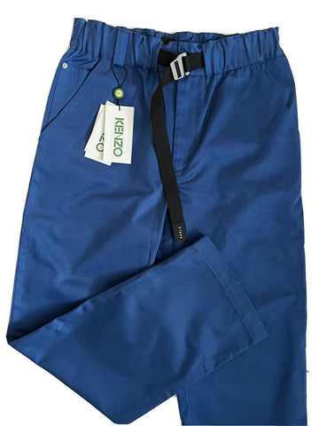 Neu mit Etikett: 325 $ KENZO Marineblaue Herrenhose mit geradem Bein und Gürtel, Größe 29 US (45 Euro)
