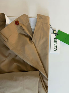 Neu mit Etikett: 370 $ KENZO Herren-Zigaretten-Baumwollhose in hellem Kamel, Größe 30 US (46 Euro)