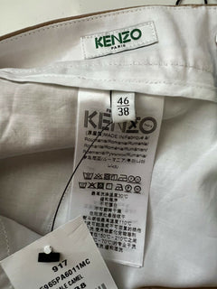 Neu mit Etikett: 370 $ KENZO Herren-Zigaretten-Baumwollhose in hellem Kamel, Größe 30 US (46 Euro)