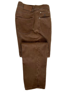 NWT $540 Brunello Cucinelli Men's Brown Jeans 34 US (50 Eu) Made in Italy