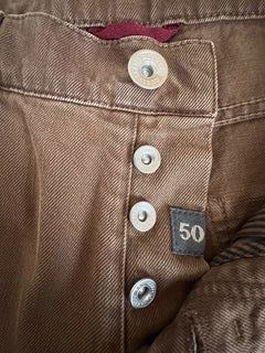 NWT $540 Brunello Cucinelli Men's Brown Jeans 34 US (50 Eu) Made in Italy