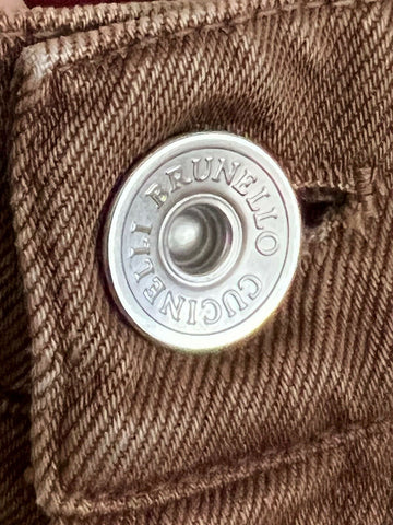 Мужские коричневые джинсы Brunello Cucinelli NWT 540 долларов США 34 США (50 ЕС), производство Италия 