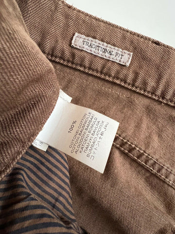 Мужские коричневые джинсы Brunello Cucinelli NWT 540 долларов США 34 США (50 ЕС), производство Италия 