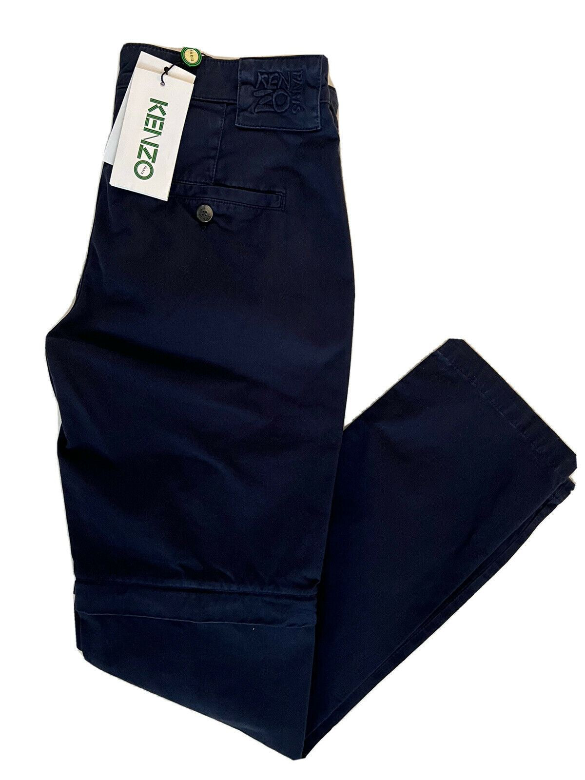 NWT $280 Kenzo Men's Midnight Blue Zip Off Casual Pants Size 28 US (44 Euro)