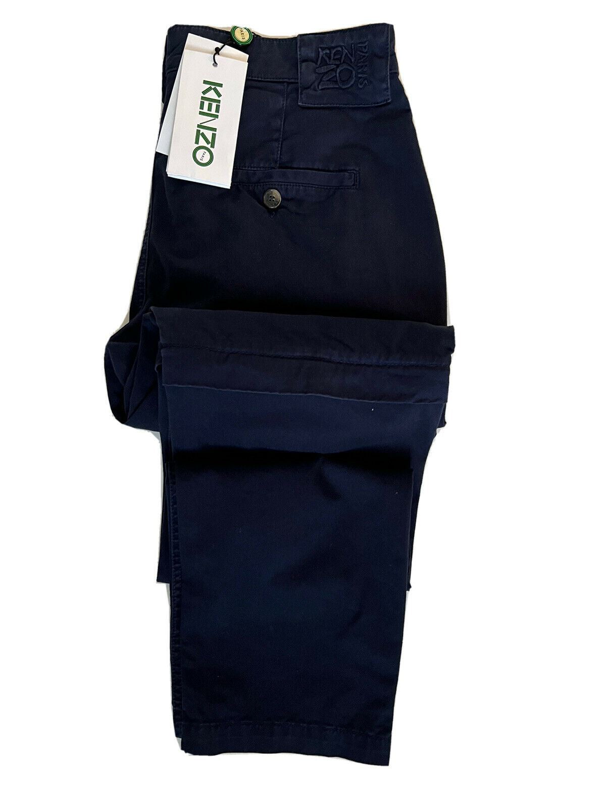 Мужские повседневные брюки Kenzo Midnight Blue на молнии за 280 долларов США, размер 28, США (44 евро)