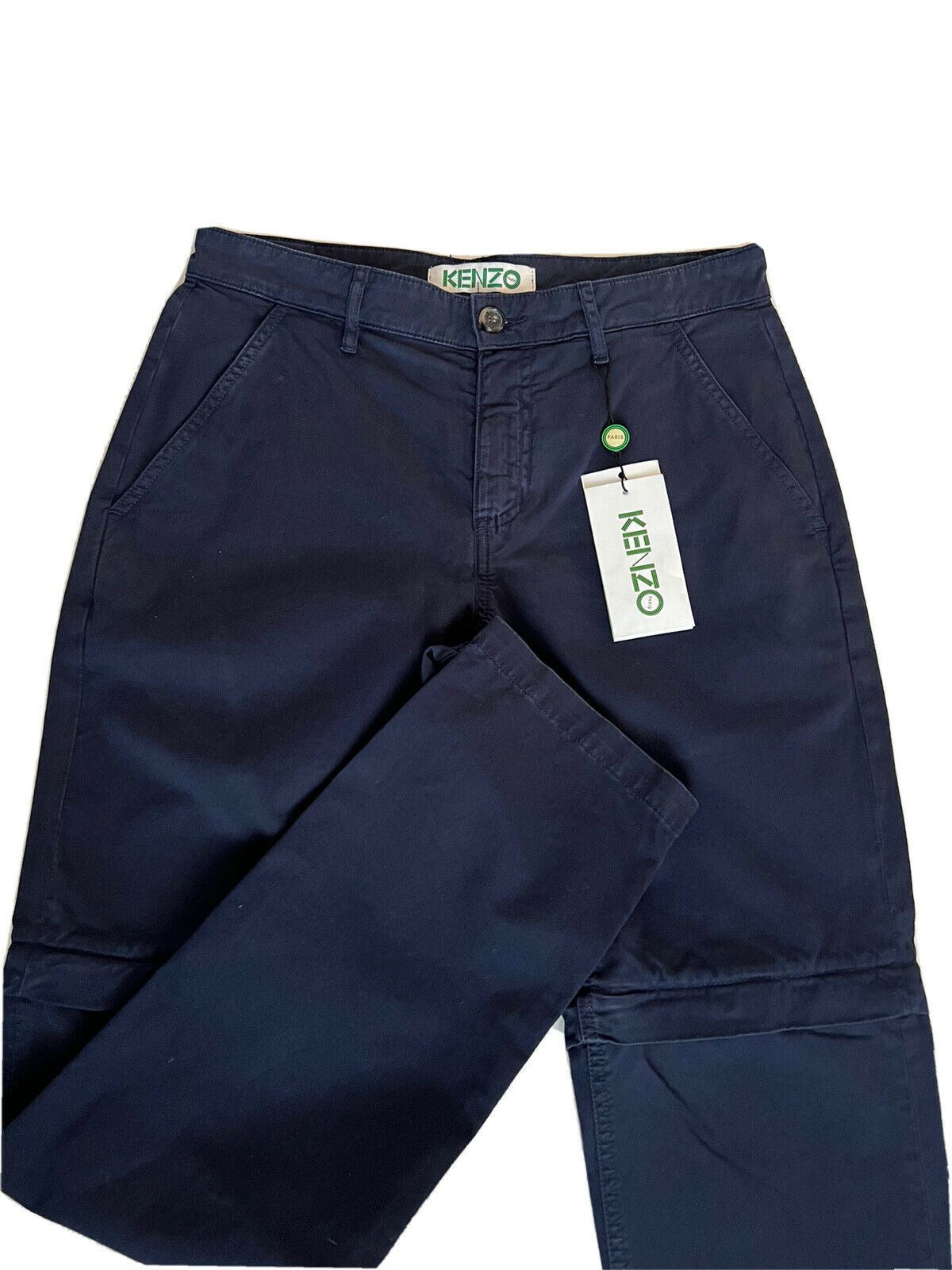 NWT $280 Kenzo Men's Midnight Blue Zip Off Casual Pants Size 30 US (46 Euro)