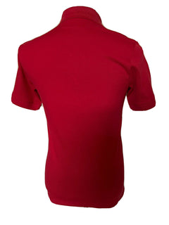 Neu mit Etikett: 375 $ ZEGNA Baumwoll-Poloshirt mit Hemdärmeln Rot XS ZZF600