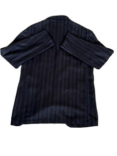 Neu mit Etikett: 1795 $ EIDOS Napoli Sportmanteljacke Seide/Wolle Blau/Schwarz 40R US (50R Eu) IT