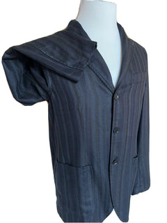 Neu mit Etikett: 1795 $ EIDOS Napoli Sportmanteljacke Seide/Wolle Blau/Schwarz 40R US (50R Eu) IT