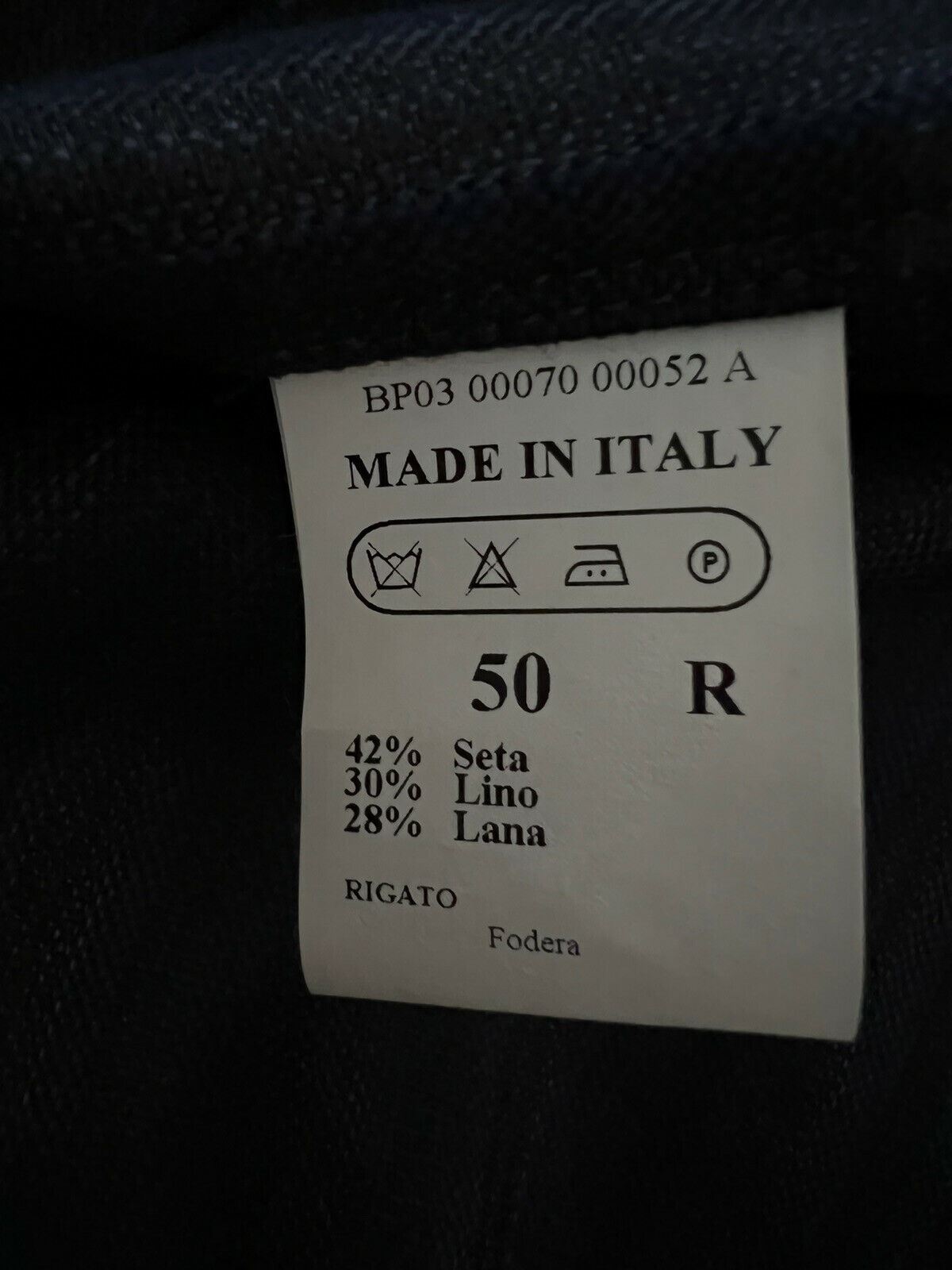 NWT $1795 EIDOS Napoli Sport Coat Jacket Silk/Wool Blue/Black 40R US (50R Eu) IT