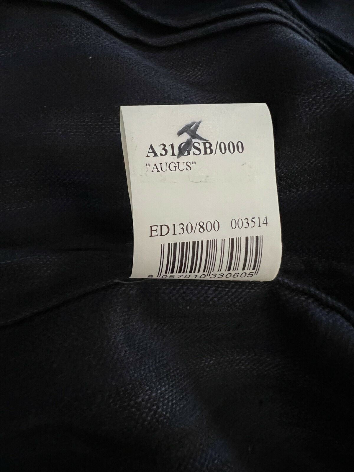 NWT $1795 EIDOS Napoli Sport Coat Jacket Silk/Wool Blue/Black 40R US (50R Eu) IT