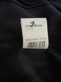 Neu mit Etikett: 1795 $ EIDOS Napoli Sportmanteljacke Seide/Wolle Blau/Schwarz 40R US (50R Eu) IT