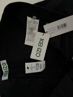 Neu mit Etikett: 280 $ Kenzo Herren-Freizeithose mit Reißverschluss in Schwarz, Größe 36 US (52 Euro)