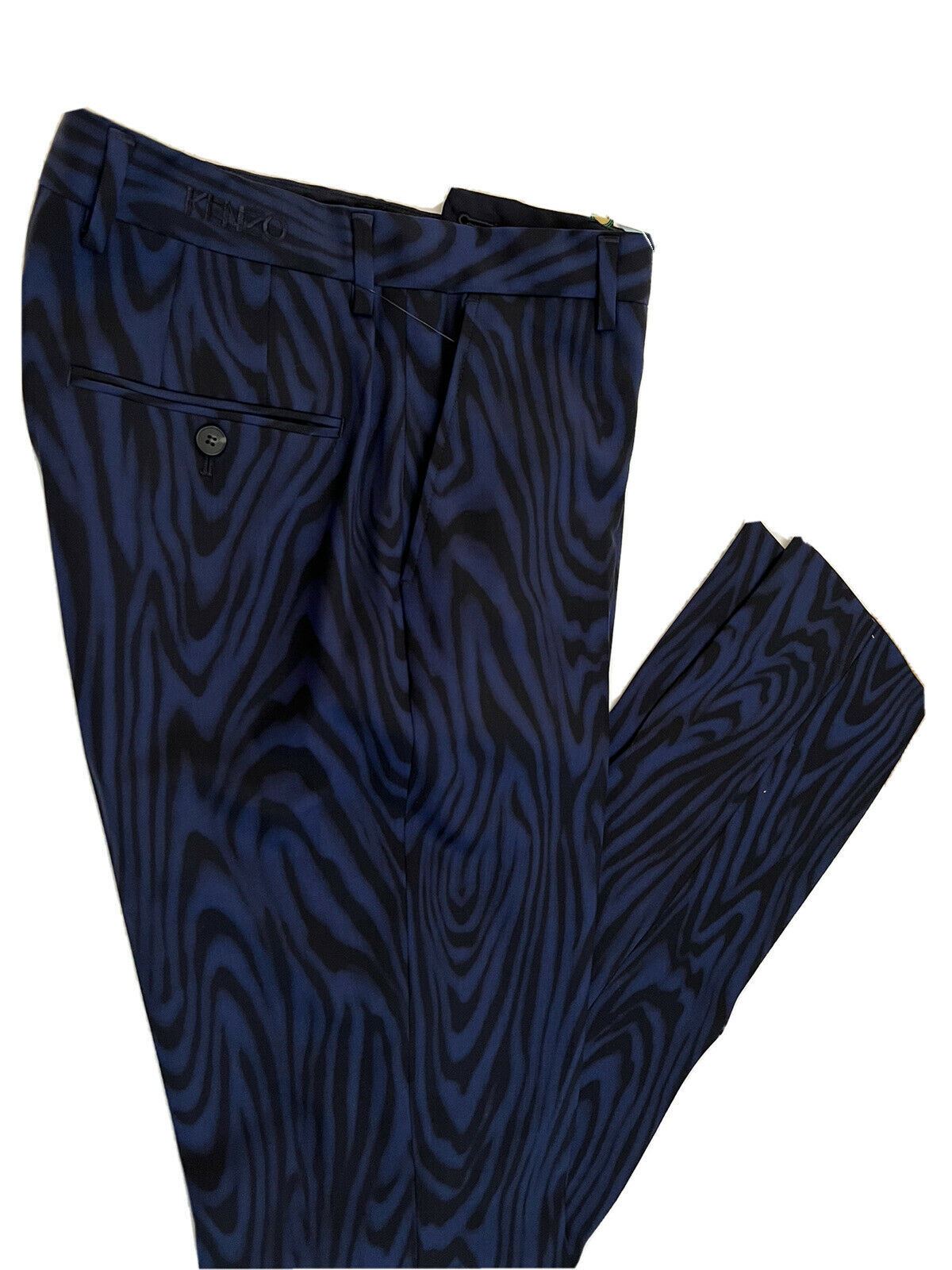 Neu mit Etikett: 625 $ Kenzo Herren-Hose aus marineblauer Wolle, formelle, schmal zulaufende Hose, 30 US (46 Euro)