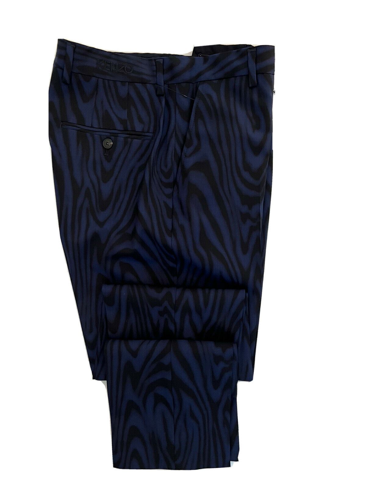 Мужские темно-синие шерстяные зауженные брюки Kenzo NWT, 625 долларов США, 30 долларов США (46 евро)