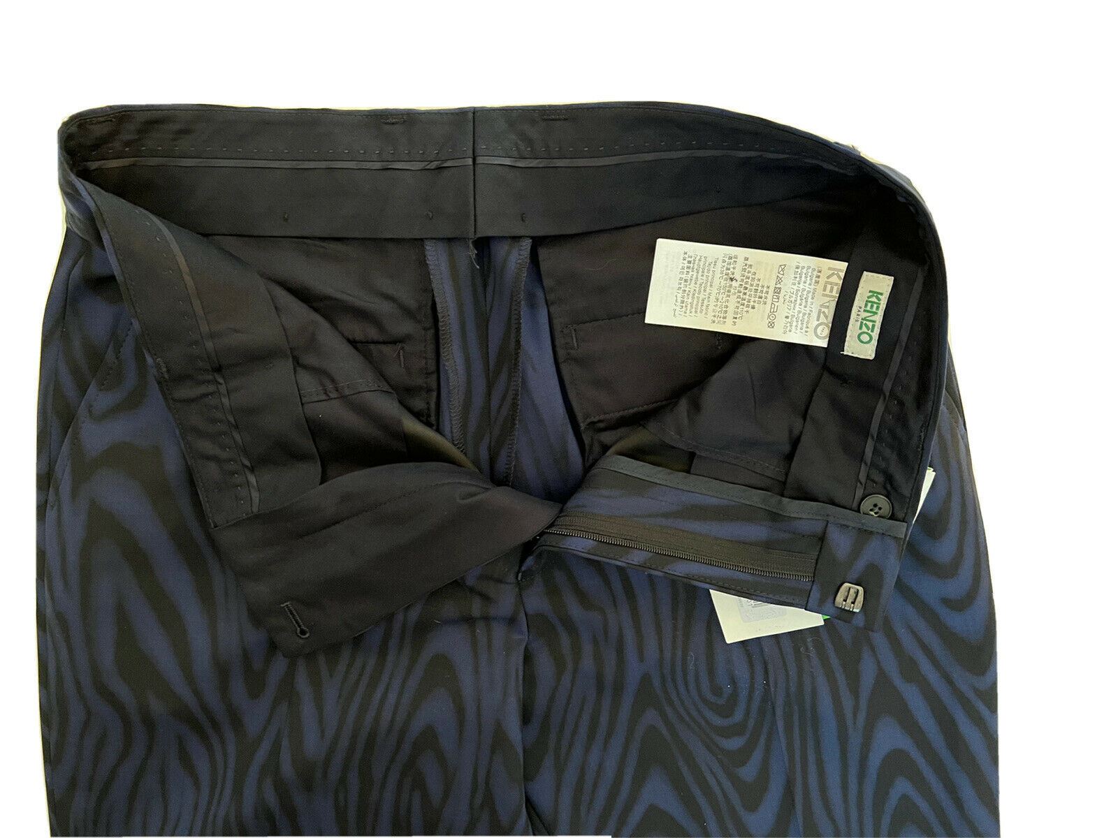 Neu mit Etikett: 625 $ Kenzo Herren-Hose aus marineblauer Wolle, formelle, schmal zulaufende Hose, 30 US (46 Euro)