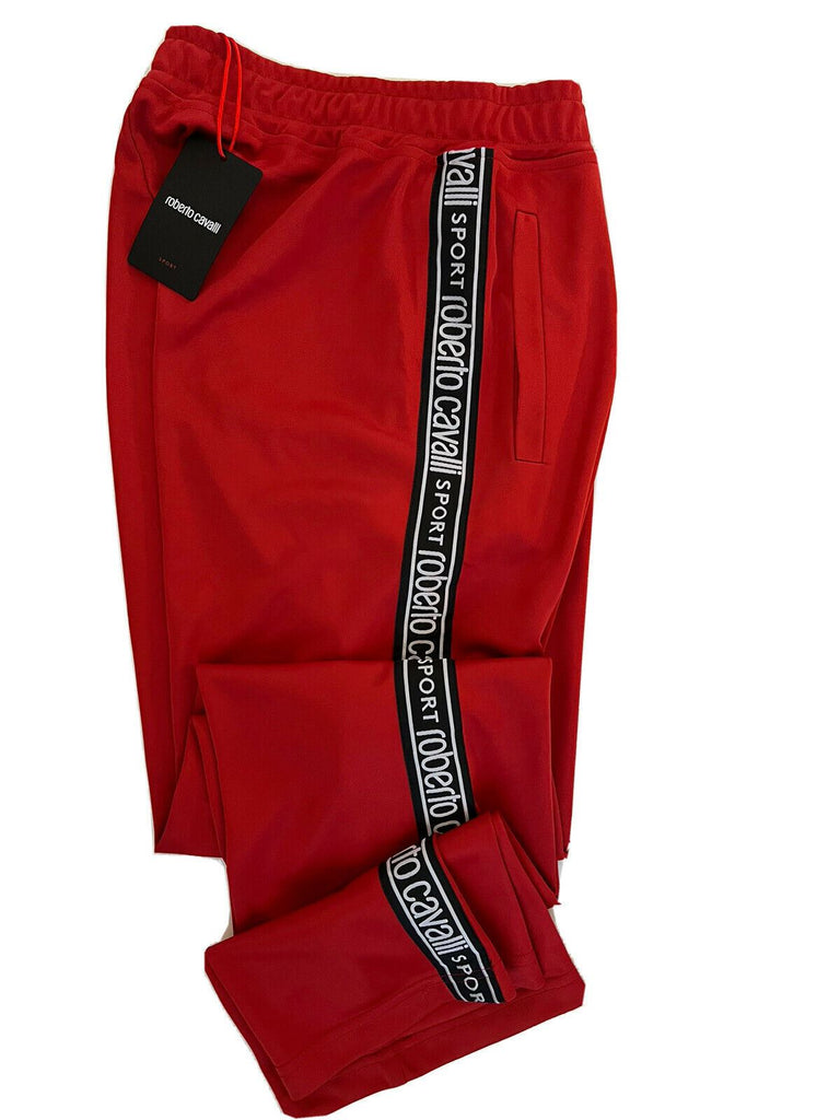Neu mit Etikett: 350 $ Roberto Cavalli Moderne rote Sporthose für Herren, Größe 2XL