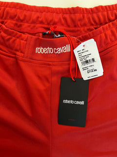 Neu mit Etikett: 350 $ Roberto Cavalli Moderne rote Sporthose für Herren, Größe 2XL