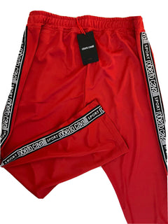 Neu mit Etikett: 350 $ Roberto Cavalli Moderne rote Sporthose für Herren, Größe 2XL