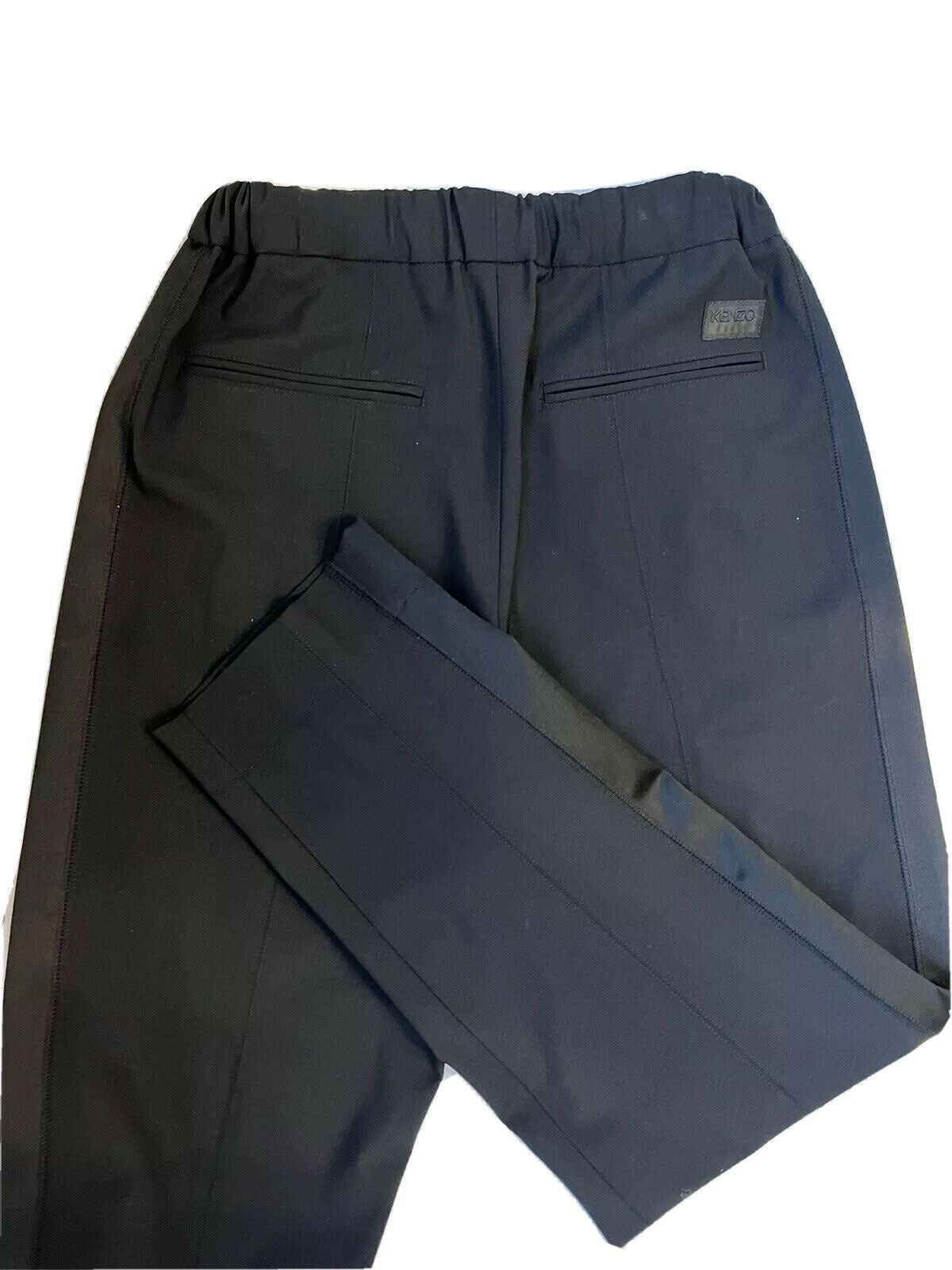 NWT $370 Kenzo Men's Black Festive Wool Casual Pants Size 28 US (44 Euro)