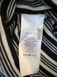 Neu mit Etikett: 1280 $ Gucci Damen-Pullover „Blind for Love“ in Schwarz aus Kaschmir/Seide, Größe M, Italien
