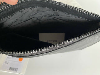 Bally Men's Black Multistorm PVC Case Clutch 623545001 NWT $495