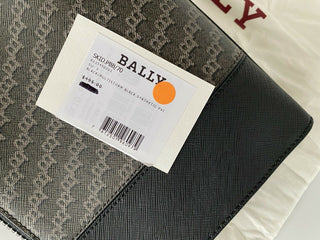 Bally Men's Black Multistorm PVC Case Clutch 623545001 NWT $495