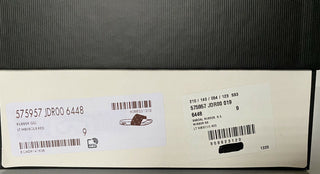 NIB Gucci Herren GG Rubber Hibiscus Red Sandalen 9,5 US (Gucci 9) Italien 575957 