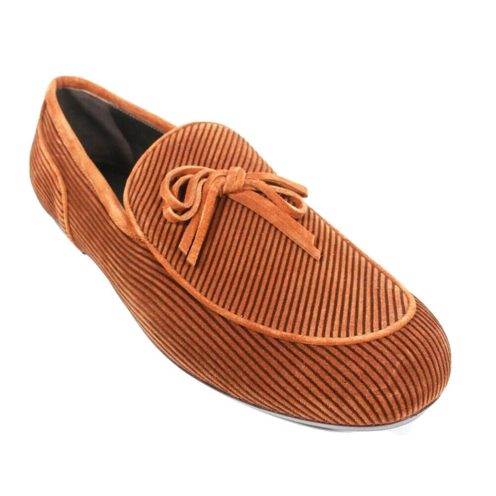 NIB $830 Bottega Veneta Men's Velour Suede Shoes Brown 9 US (42 Euro) 532850 IT