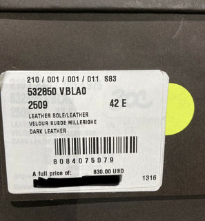 NIB 830 $ Bottega Veneta Herren-Velours-Wildlederschuhe Braun 9 US (42 Euro) 532850 IT 