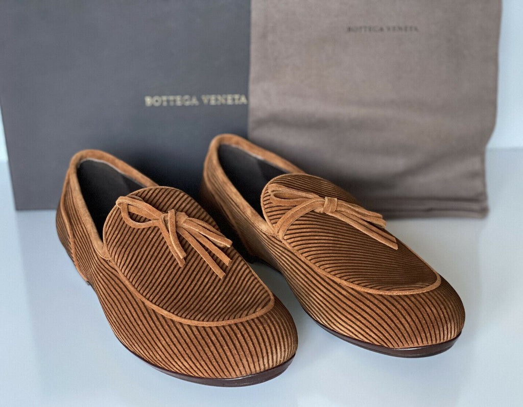NIB 830 $ Bottega Veneta Herren-Velours-Wildlederschuhe Braun 9,5 US (42,5 Euro) 532850 