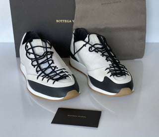 NIB $790 Bottega Veneta Men's Scar Tex White Sneakers 9.5 US (42.5 Euro) 609891