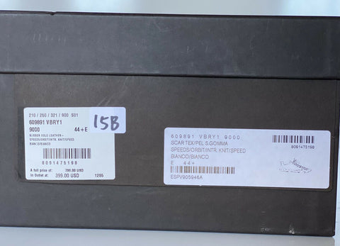 NIB 790 $ Bottega Veneta Herren Scar Tex Weiße Turnschuhe 11,5 US (44,5 Euro) 609891 