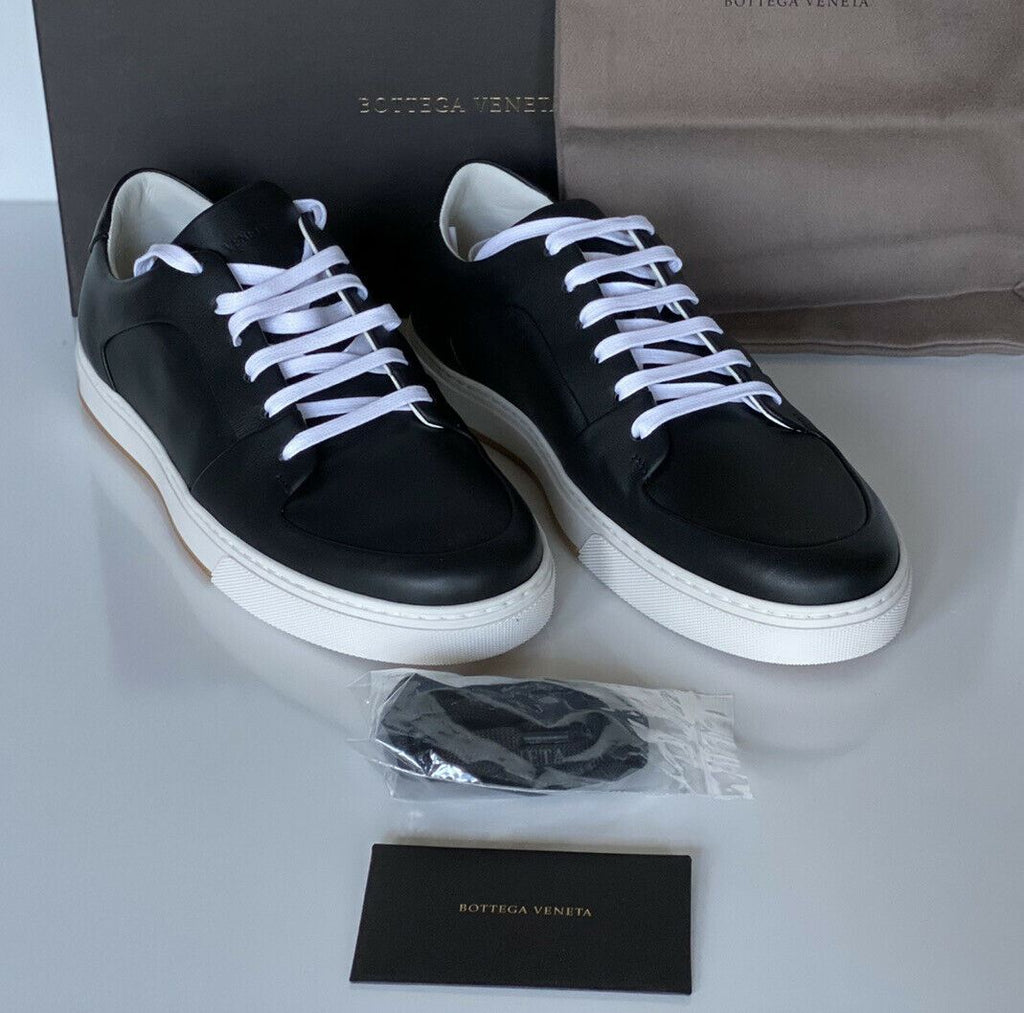 NIB $ 750 Bottega Veneta Herren Speedster Kalbsleder Schwarze Turnschuhe 9,5 608761