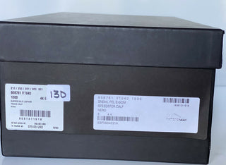 NIB $ 750 Bottega Veneta Herren Speedster Kalbsleder schwarze Turnschuhe 11 US 608761 