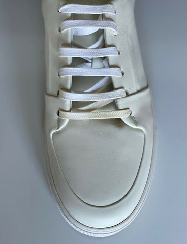NIB $750 Bottega Veneta Mens Speedster Calf Leather White Sneakers 9.5 US 608761