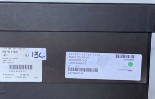 NIB $ 750 Bottega Veneta Herren Speedster Kalbsleder Graue Turnschuhe 9,5 US 608761 