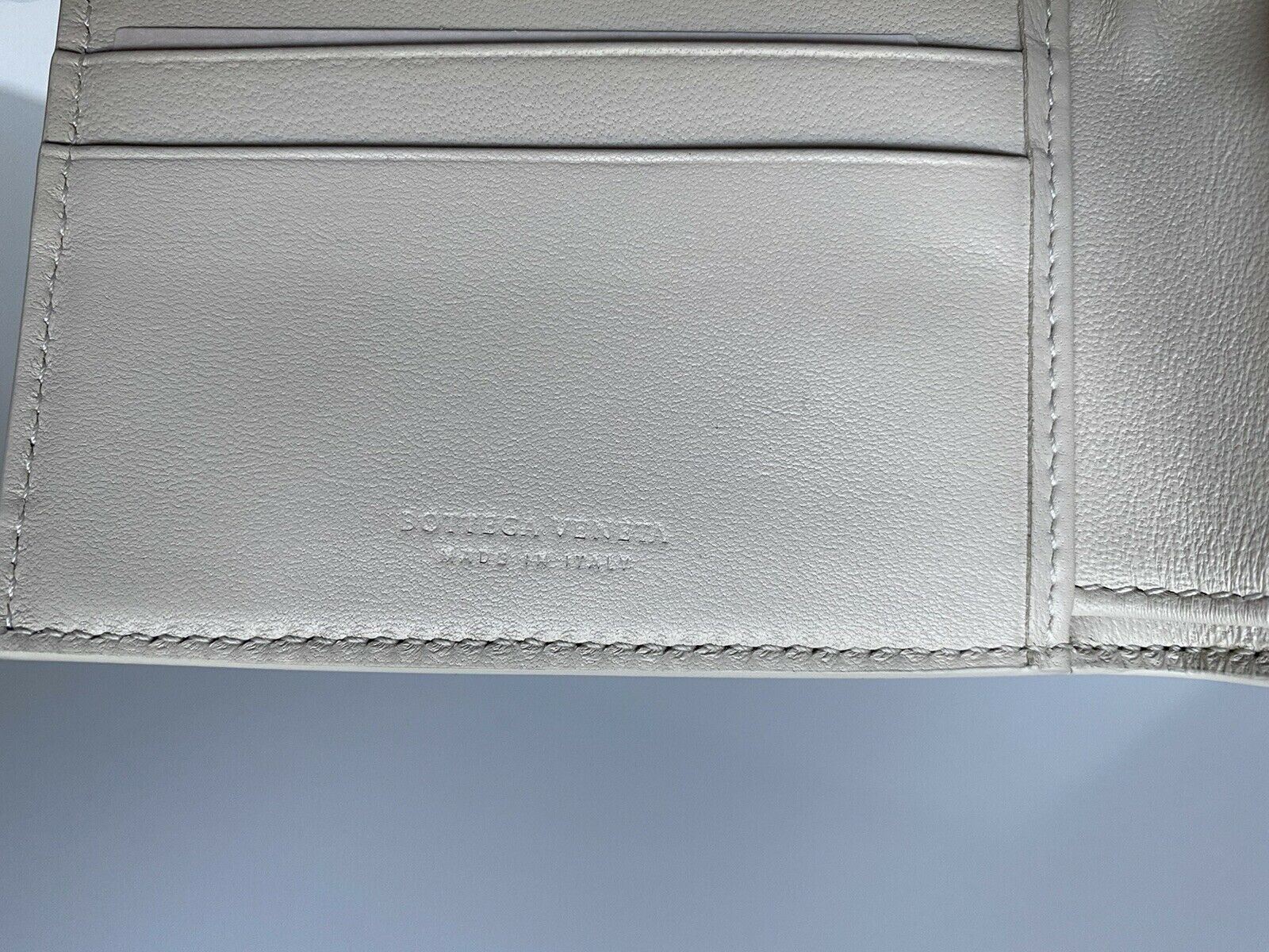 NWT $510 Bottega Veneta Intrecciato Calf Leather Bi-fold Wallet Black 193642 IT